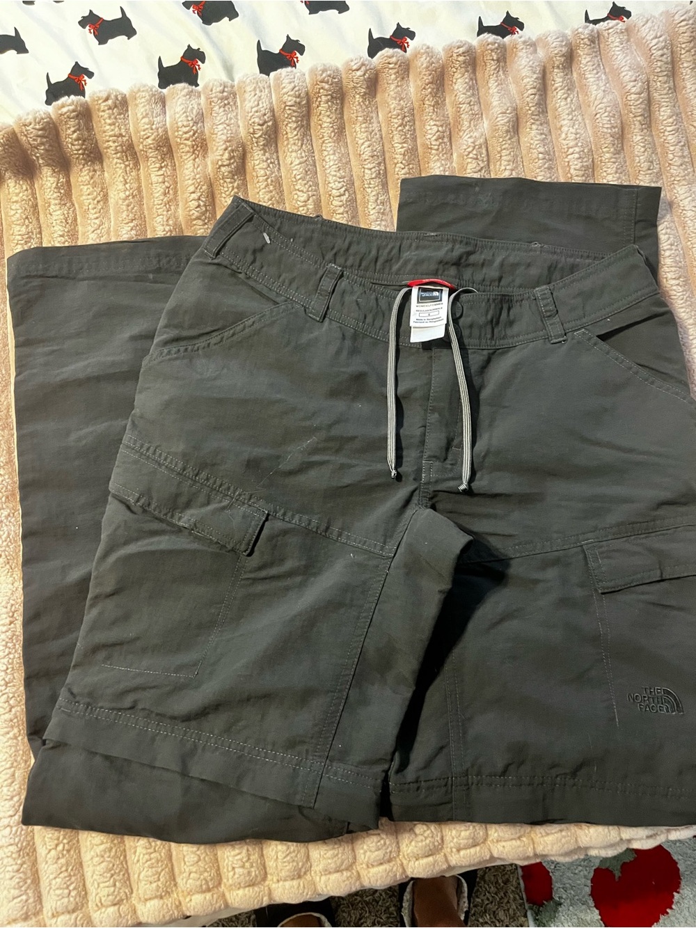The North Face Dark Charcoal Cargo Pants - Drawstring Waist